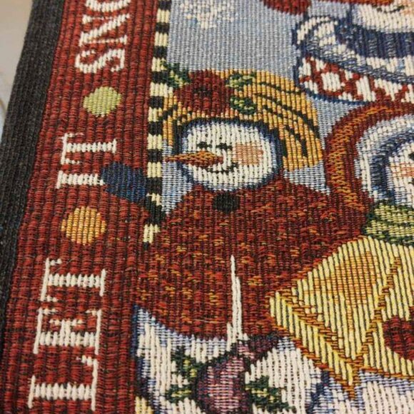 Snowman Tapestry Placemats - Set of 8 - Picture 2 of 7